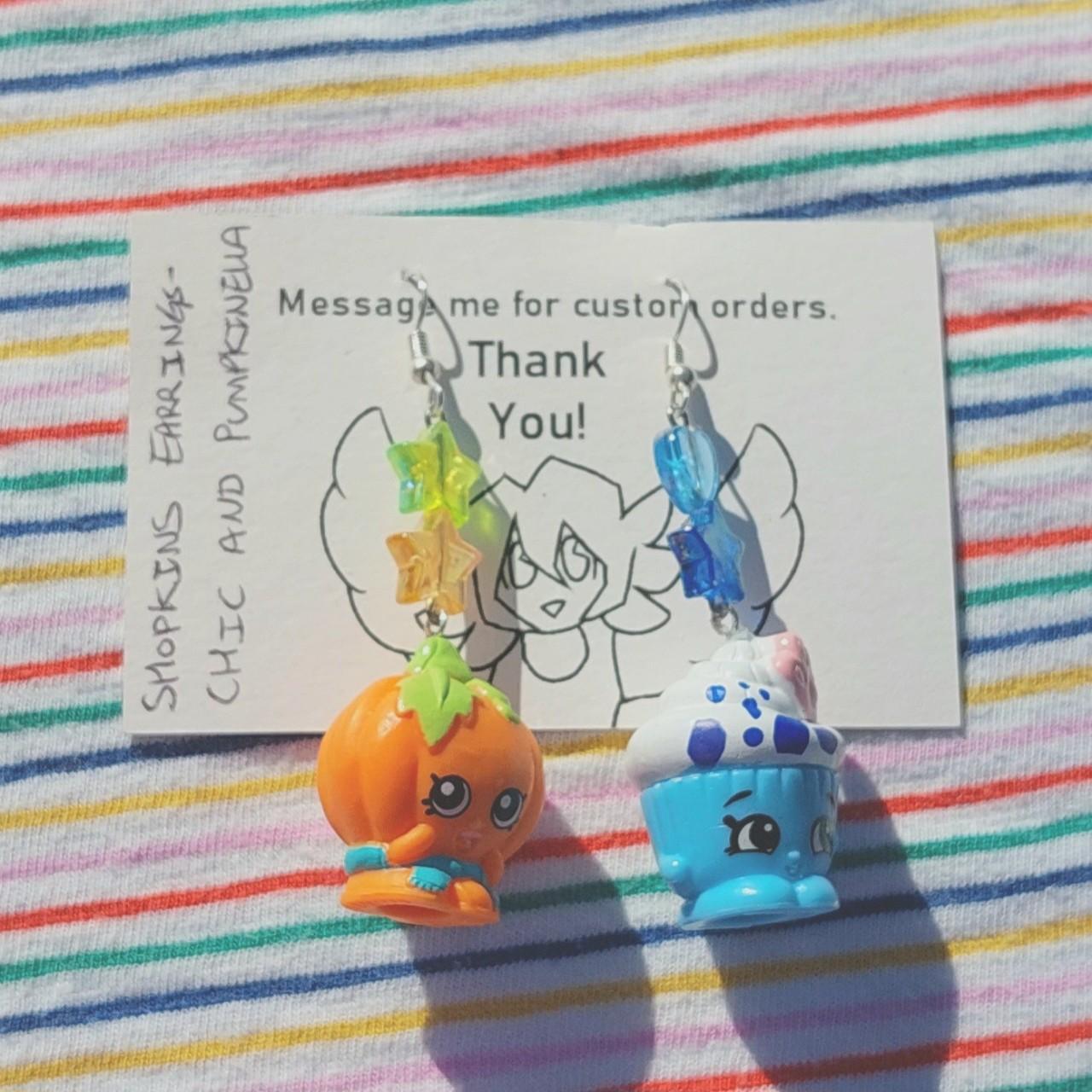 Shopkins earrings Chic and Pumpkinella 🧁🎃 Cute... Depop