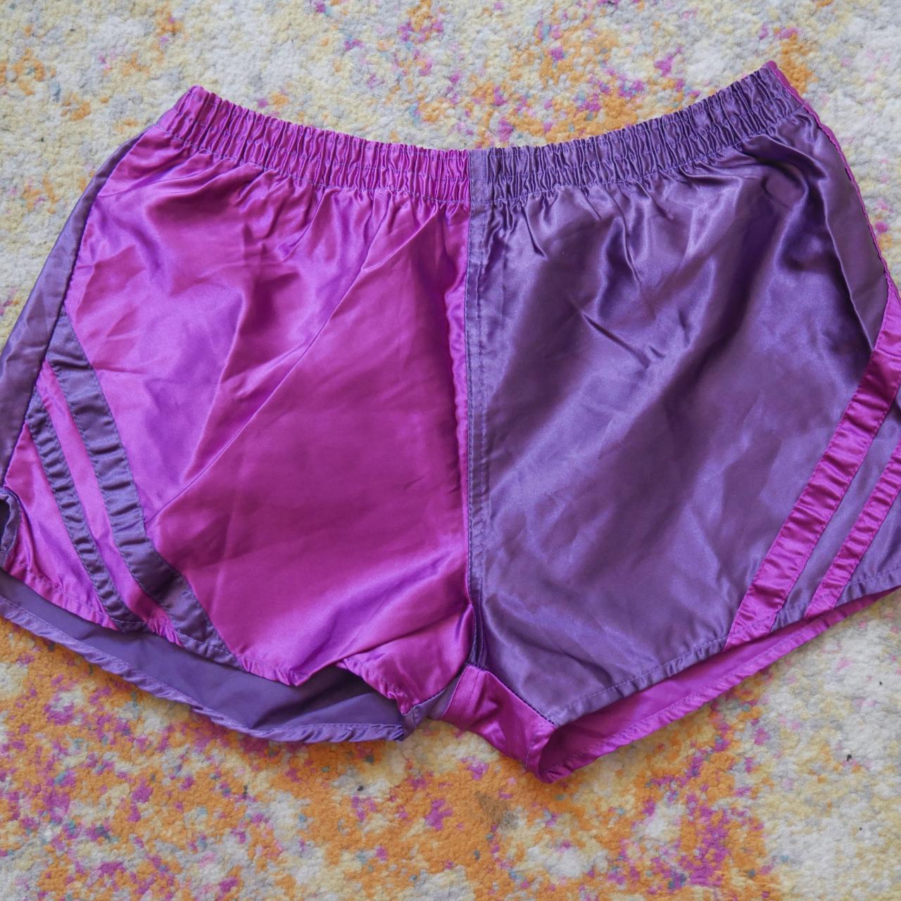 Vintage Satin Gym Shorts Size US 6/L - Approx. uk... - Depop
