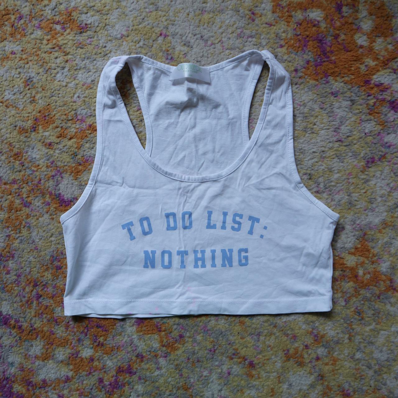 Todo List Graphic Tee Women's Vest Top Debenhams... Depop