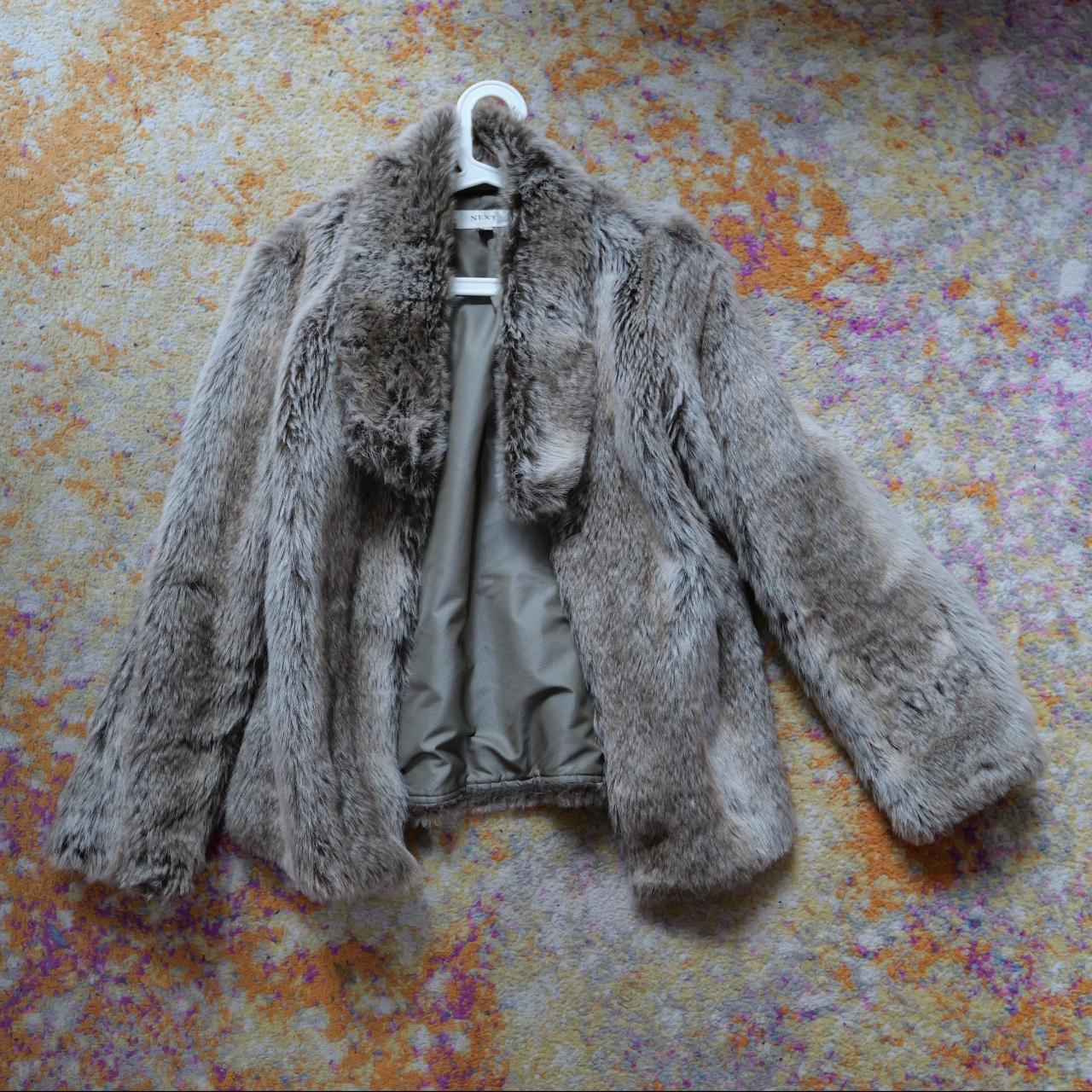 Next Vintage Fur Coat Uk Size 16 (Fits Uk 10+) Fake... Depop