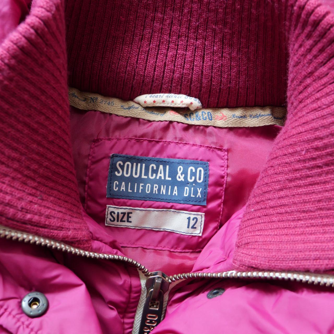 Pink Gilet Soul Cal. UK Size 12 Detachable hood.... - Depop