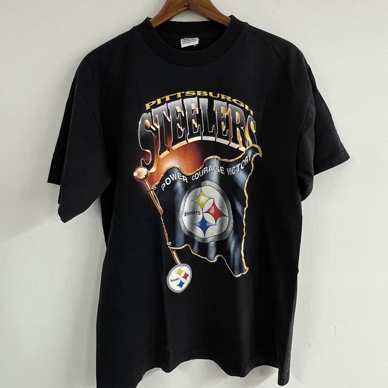 Pittsburgh Steelers t shirt men's large on adidas - Depop