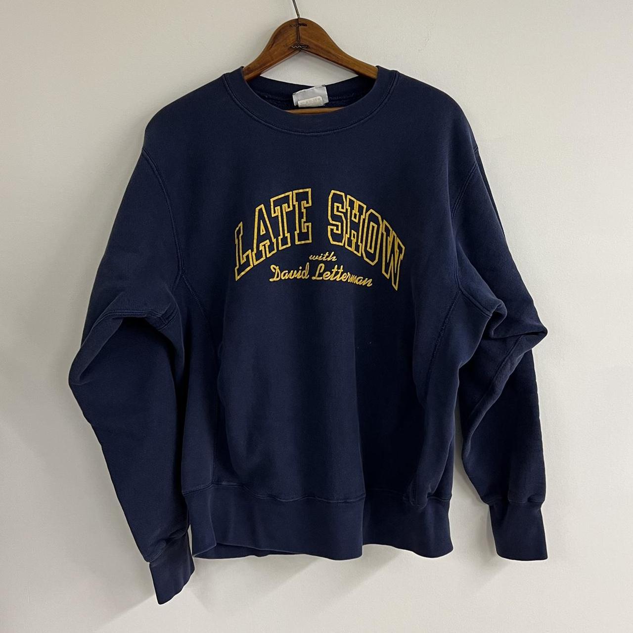 American Vintage Men's Navy Sweatshirt | Depop