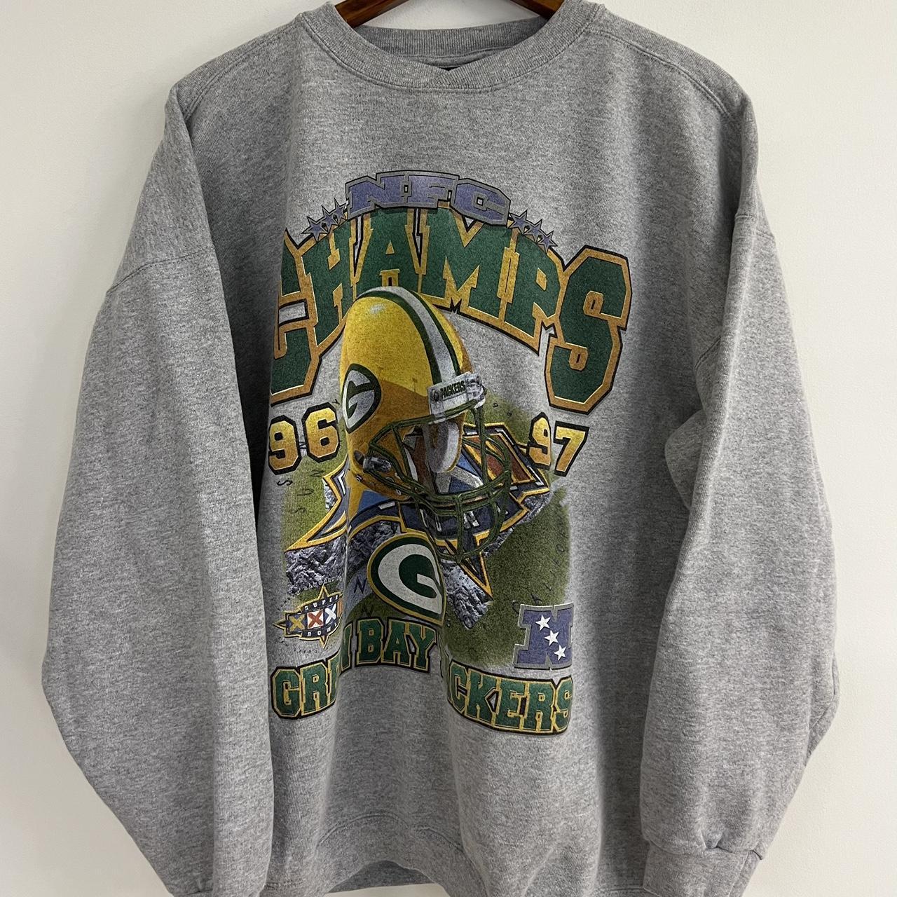 90s Green Bay Packers Super Bowl XXXI Sweatshirt - Men's Medium