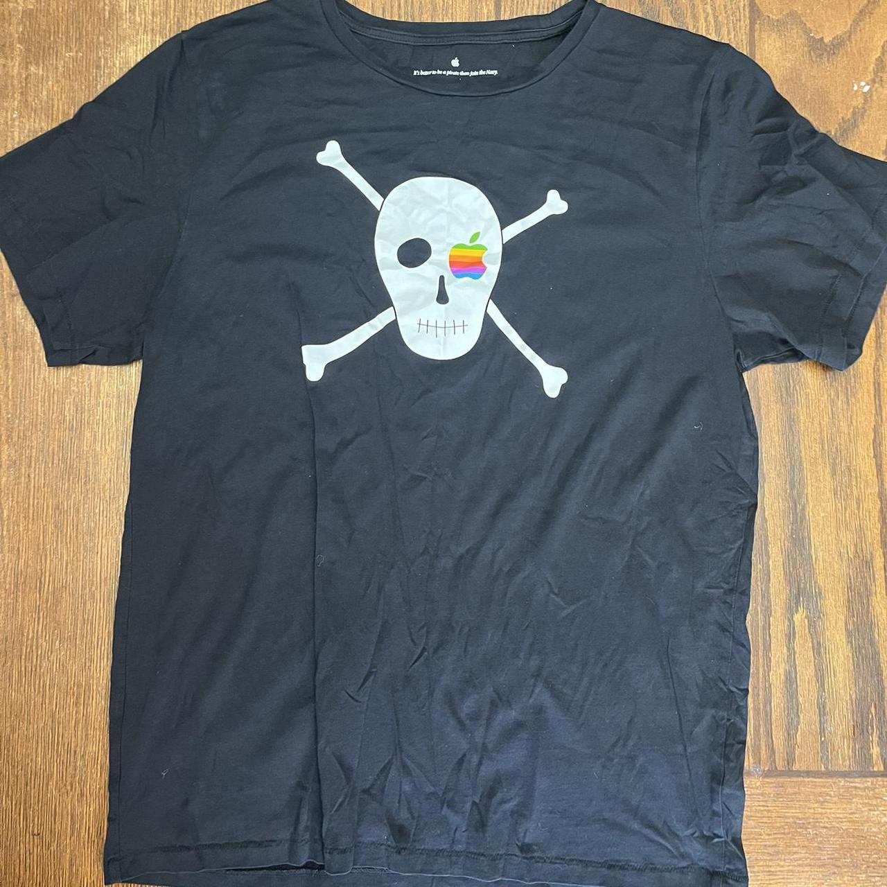 Vintage ULTRA RARE Apple rainbow skull and... - Depop