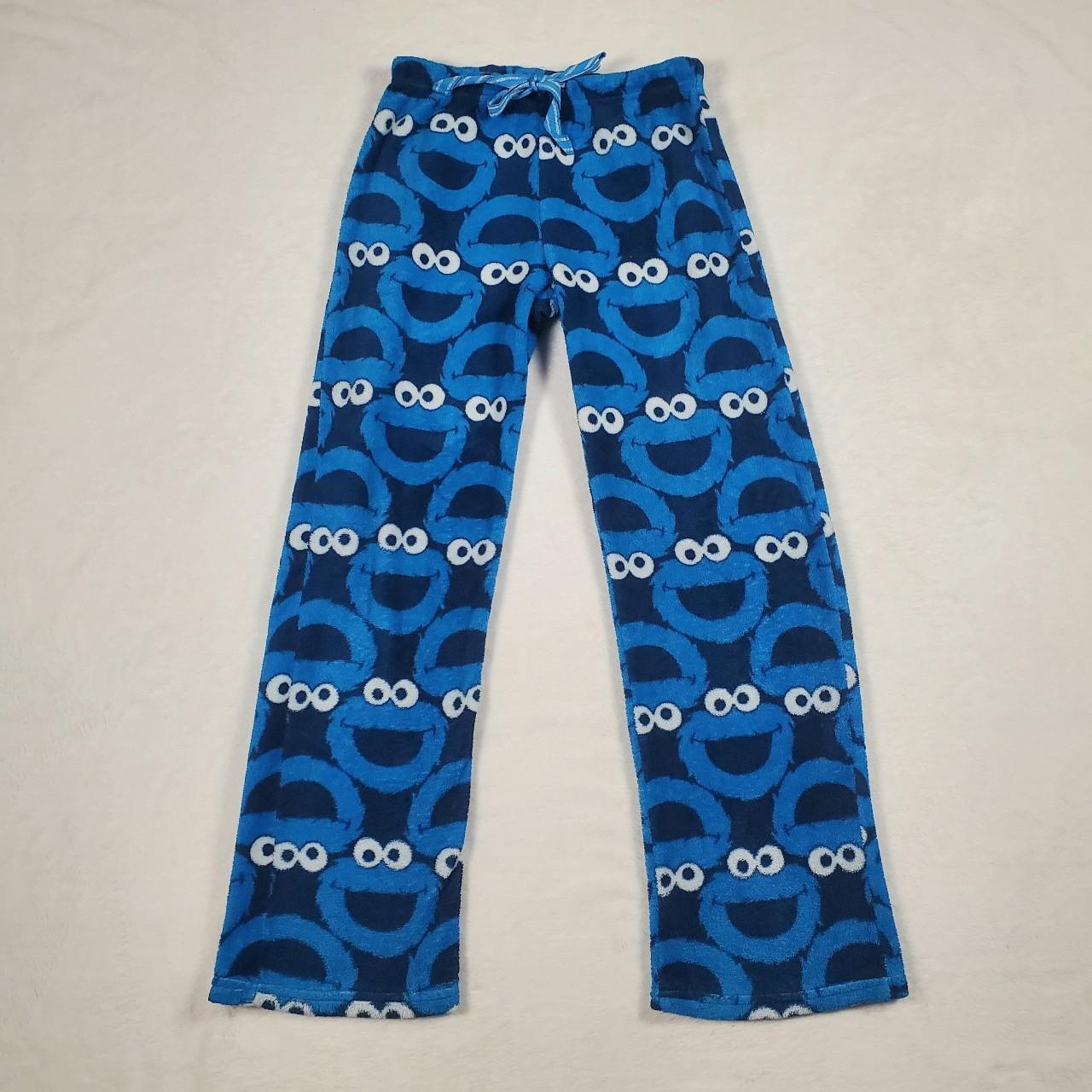 Cookie monster plush pajama pants • Size: S •... - Depop