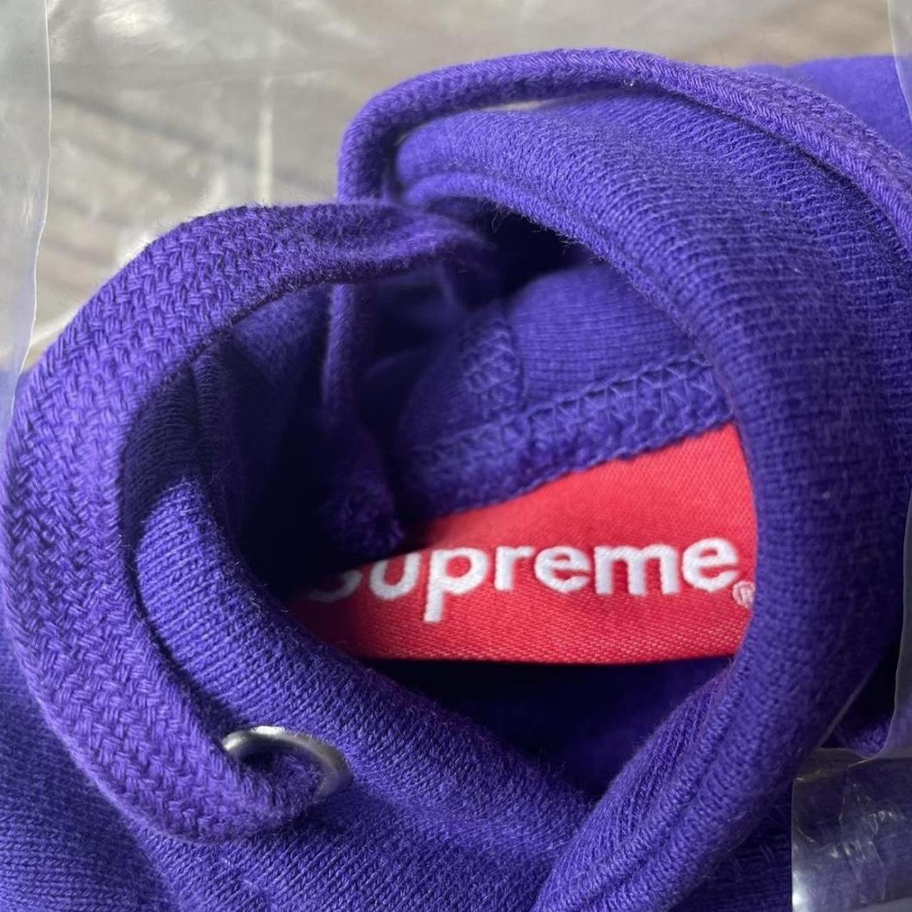 Supreme Cross Box Logo Hoodie - Purple - Medium... - Depop