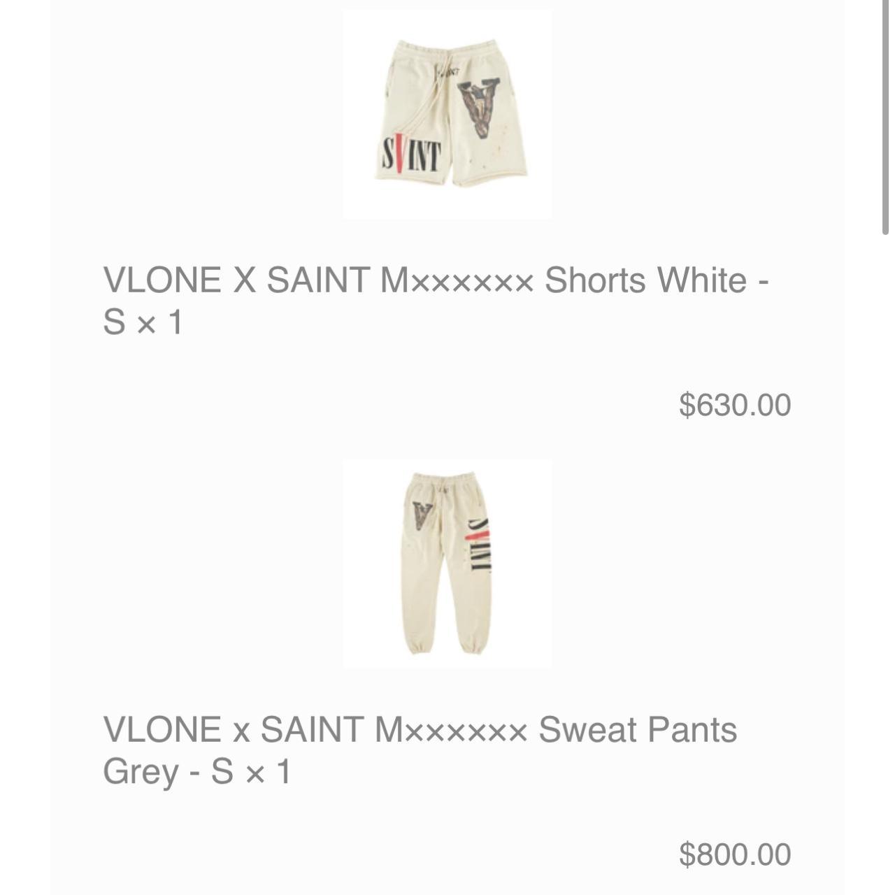 Saint Mxxxxxx x VLONE Sweat Shorts...