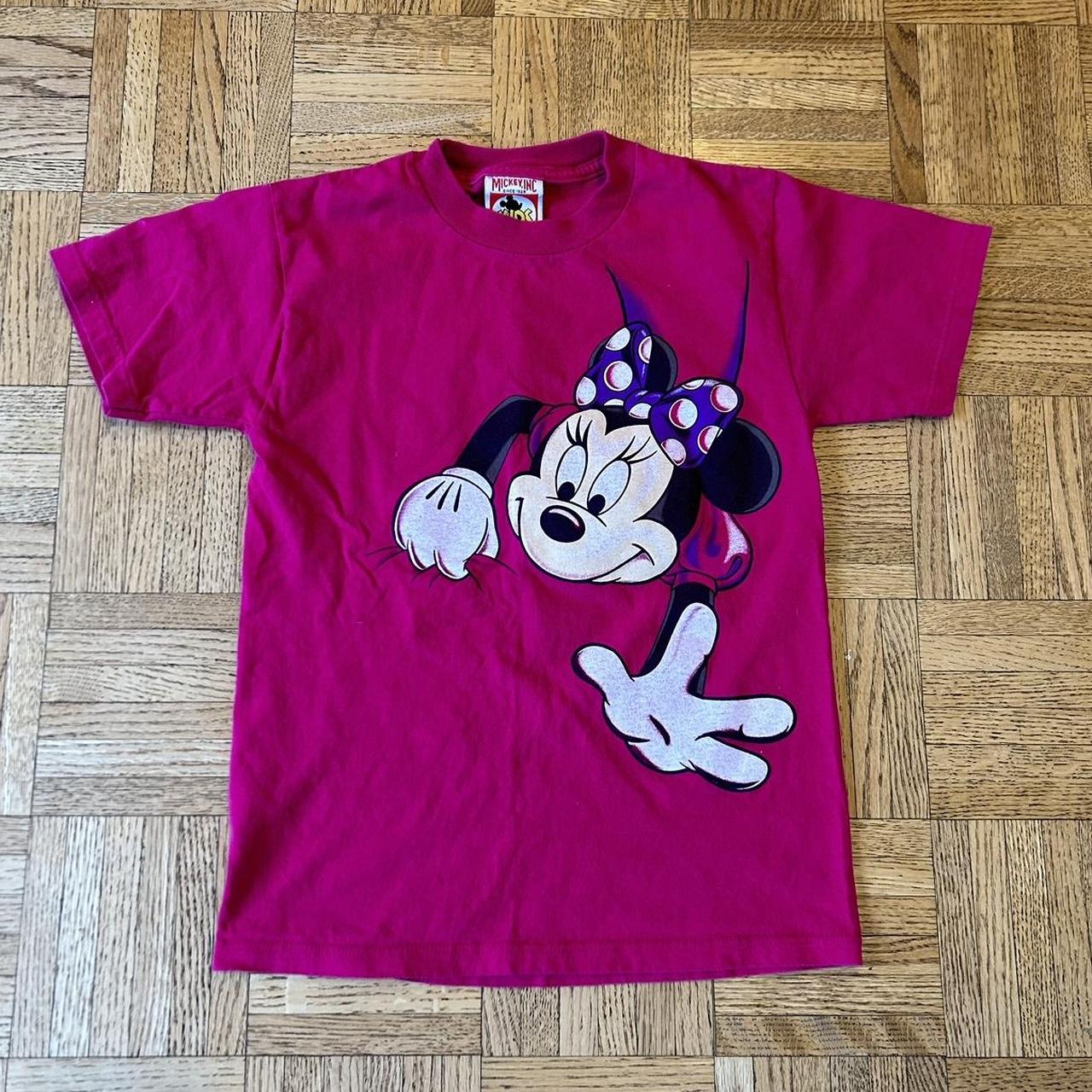 Vintage Disney Pink Minnie Mouse T-Shirt Kids fits... - Depop