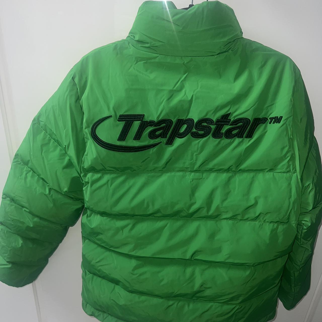 Trapstar Men's Green and Black Jacket Depop