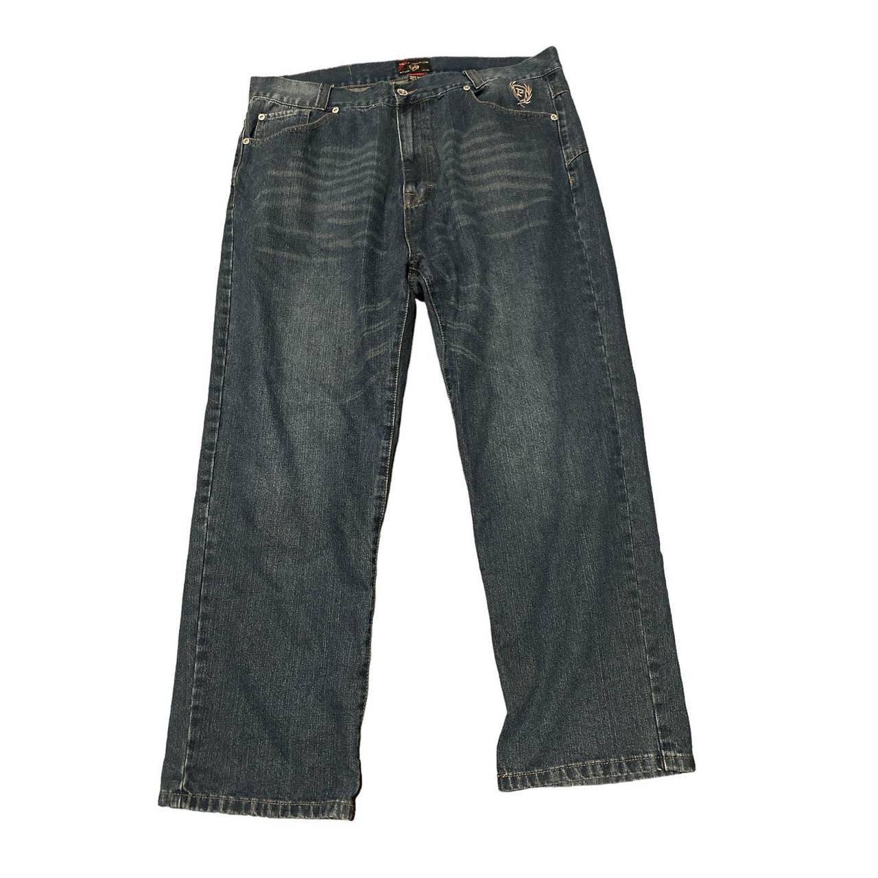 Phat Classics Men’s Denim Wide Leg Jeans Size 42/30... - Depop