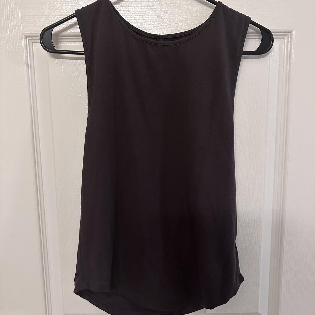 Buffbunny dark coffee brown tank top, worn maybe... - Depop