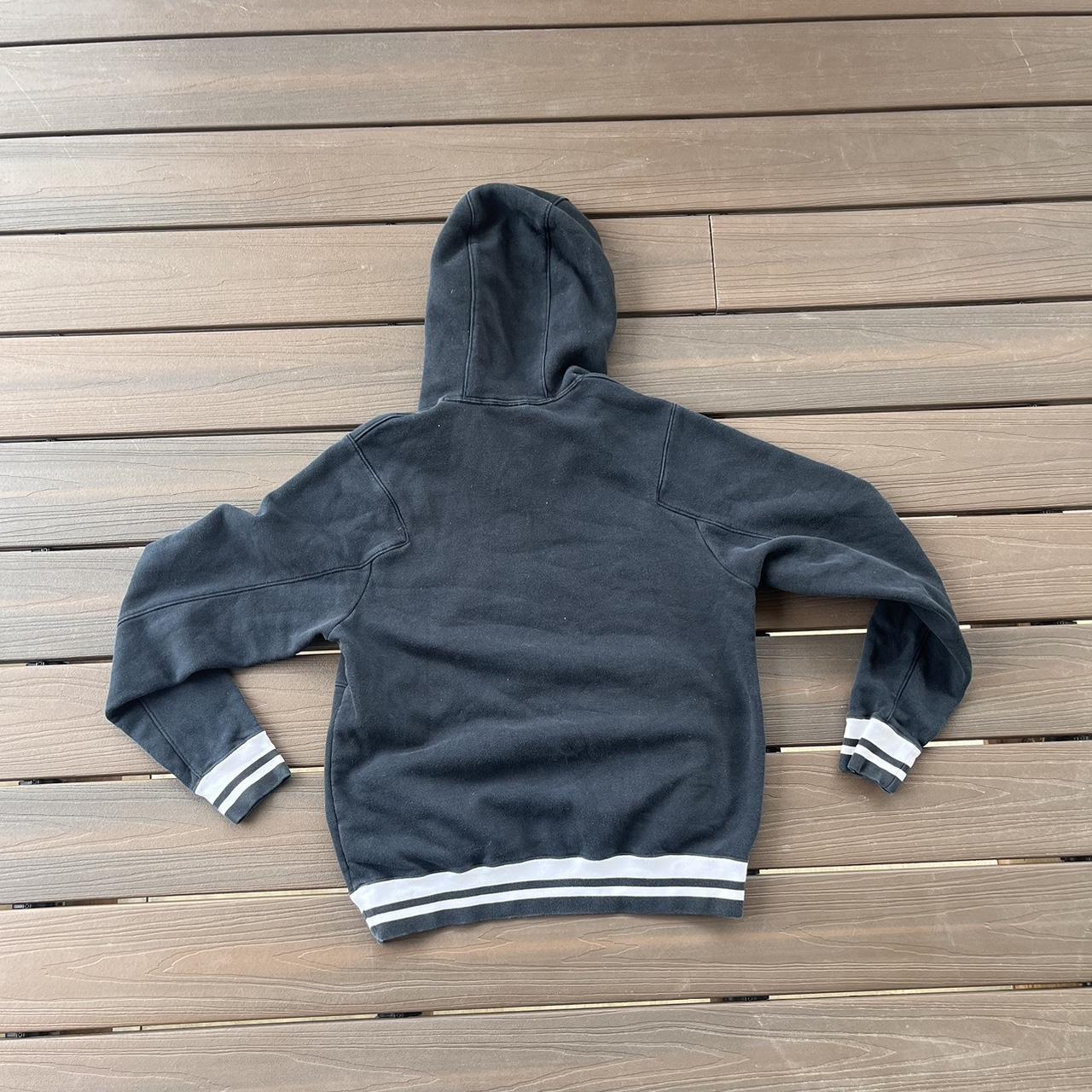 Jordan Men's Black and White Hoodie Depop