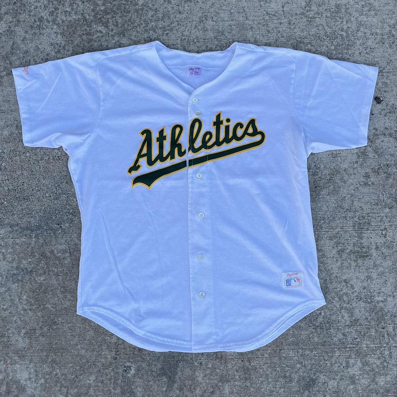 Vintage Oakland Athletics Baseball Jersey Size: XL, - Depop