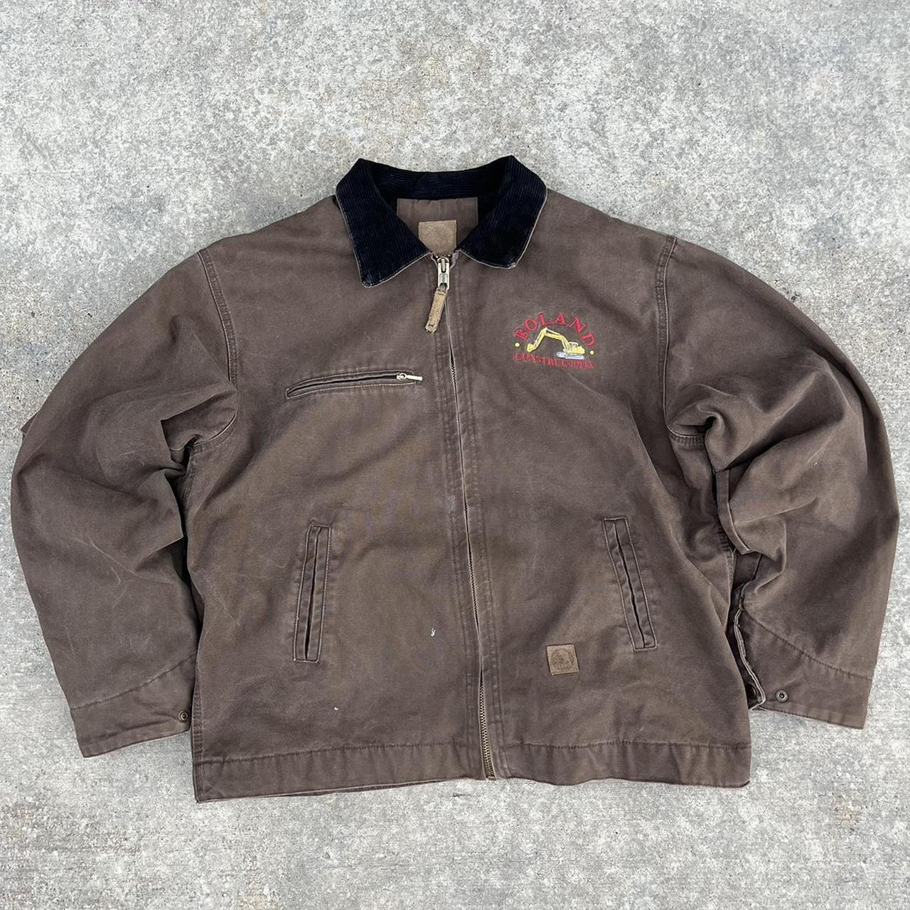 Vintage 90s Carhartt Detroit Jacket Style Berne... - Depop