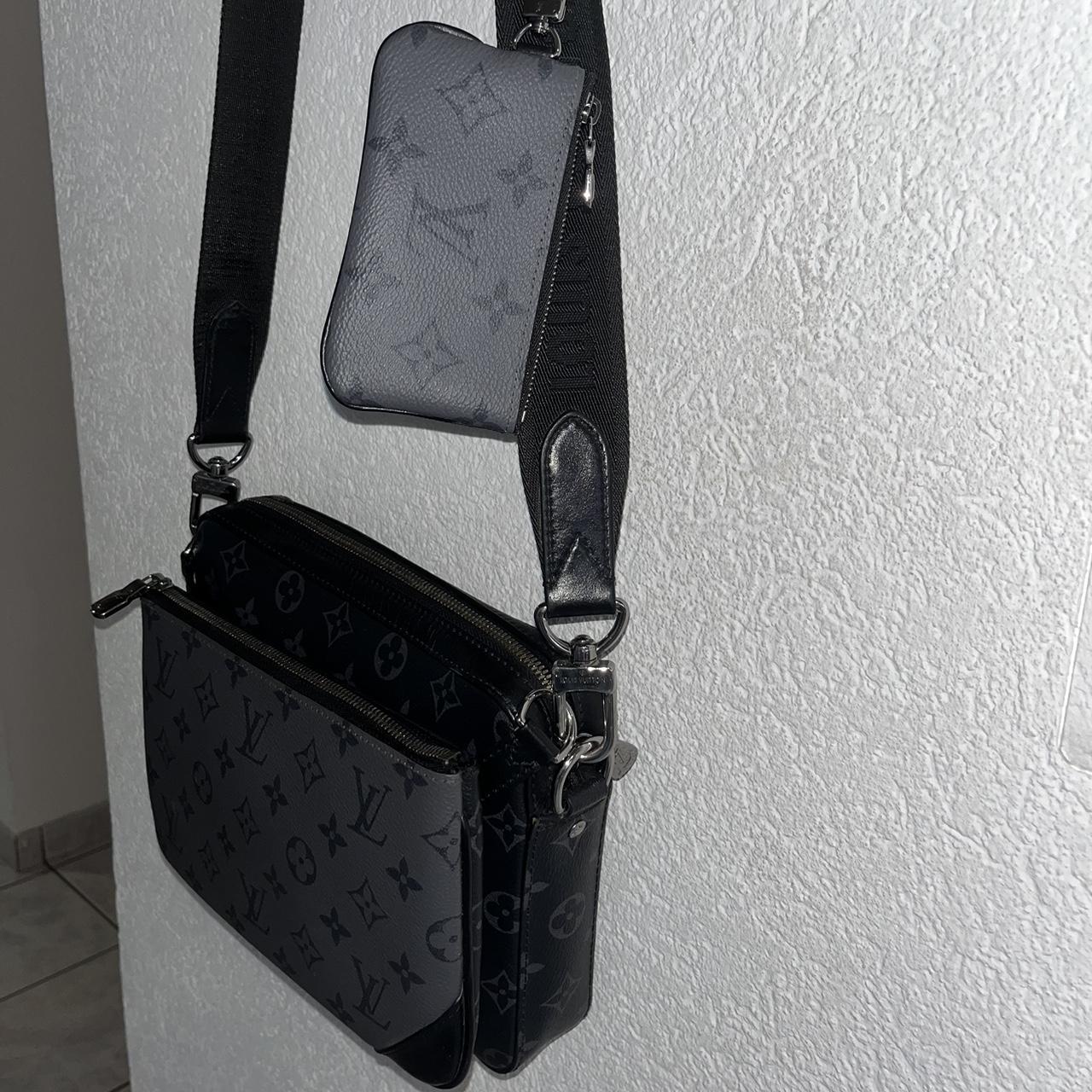 Saccoche louis vuitton trio avec papier d’achat et... - Depop