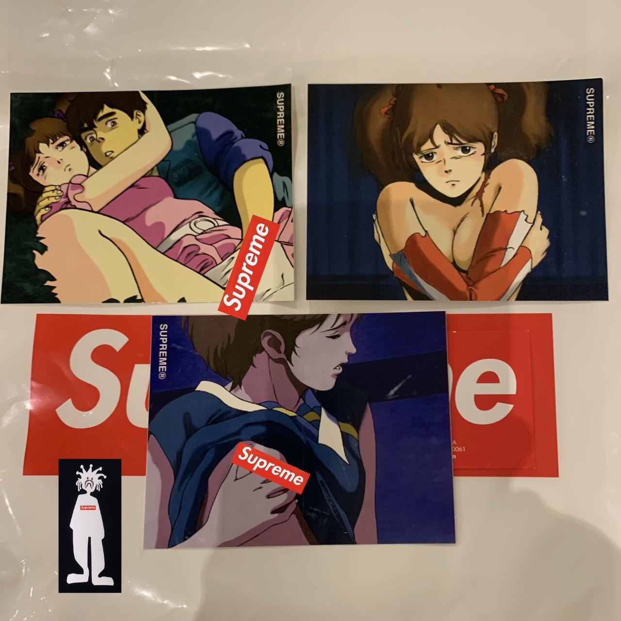 Supreme shop anime sticker