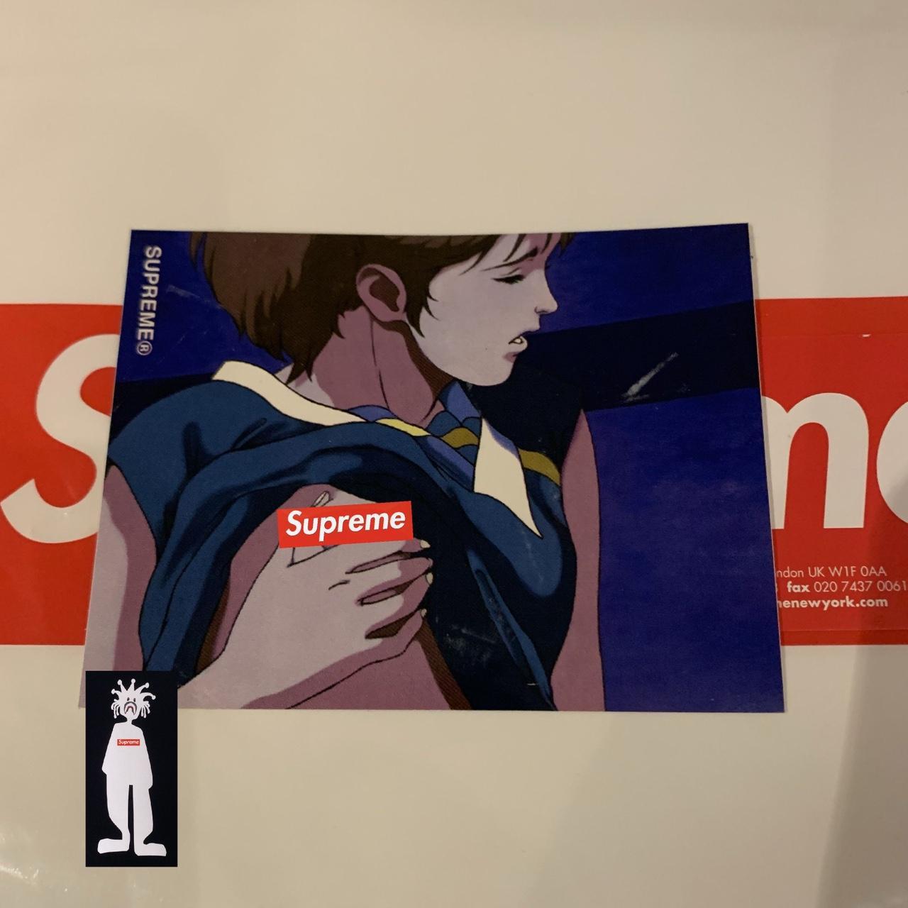 Supreme anime hot sale sticker