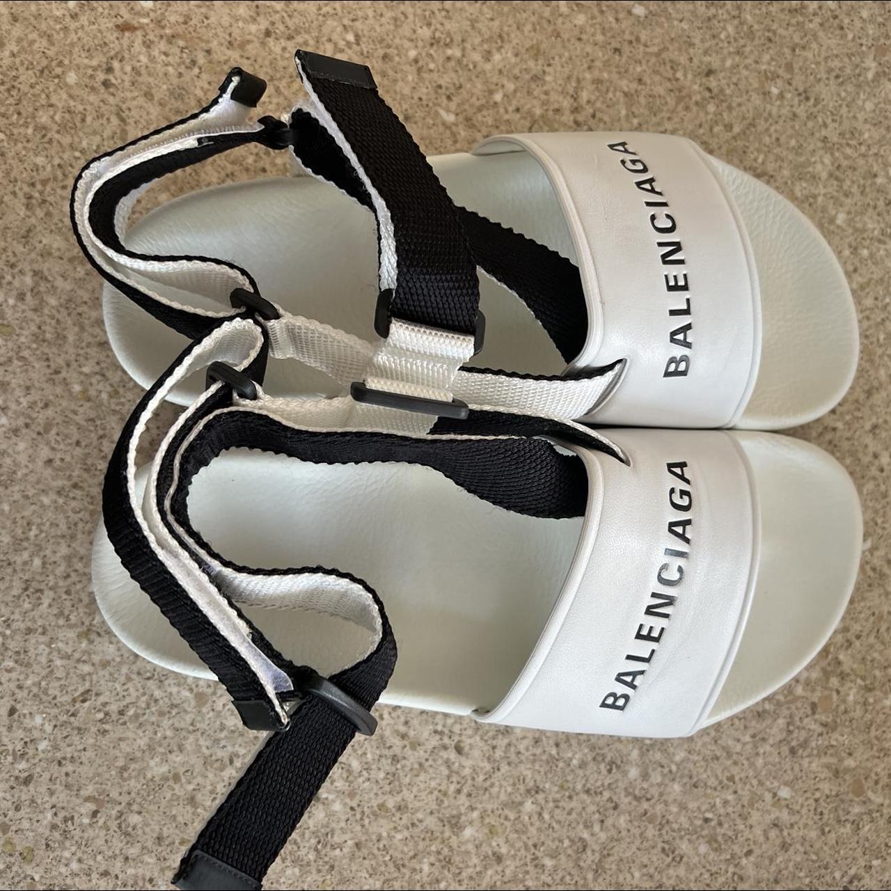 Balenciaga sandals best sale mens silver