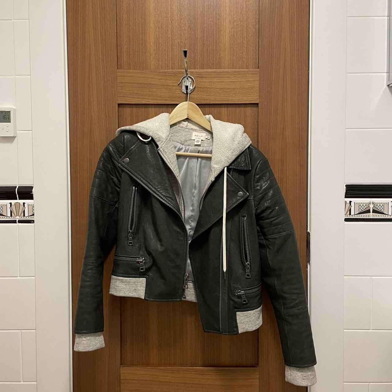 Women's Black and Grey Jacket Depop