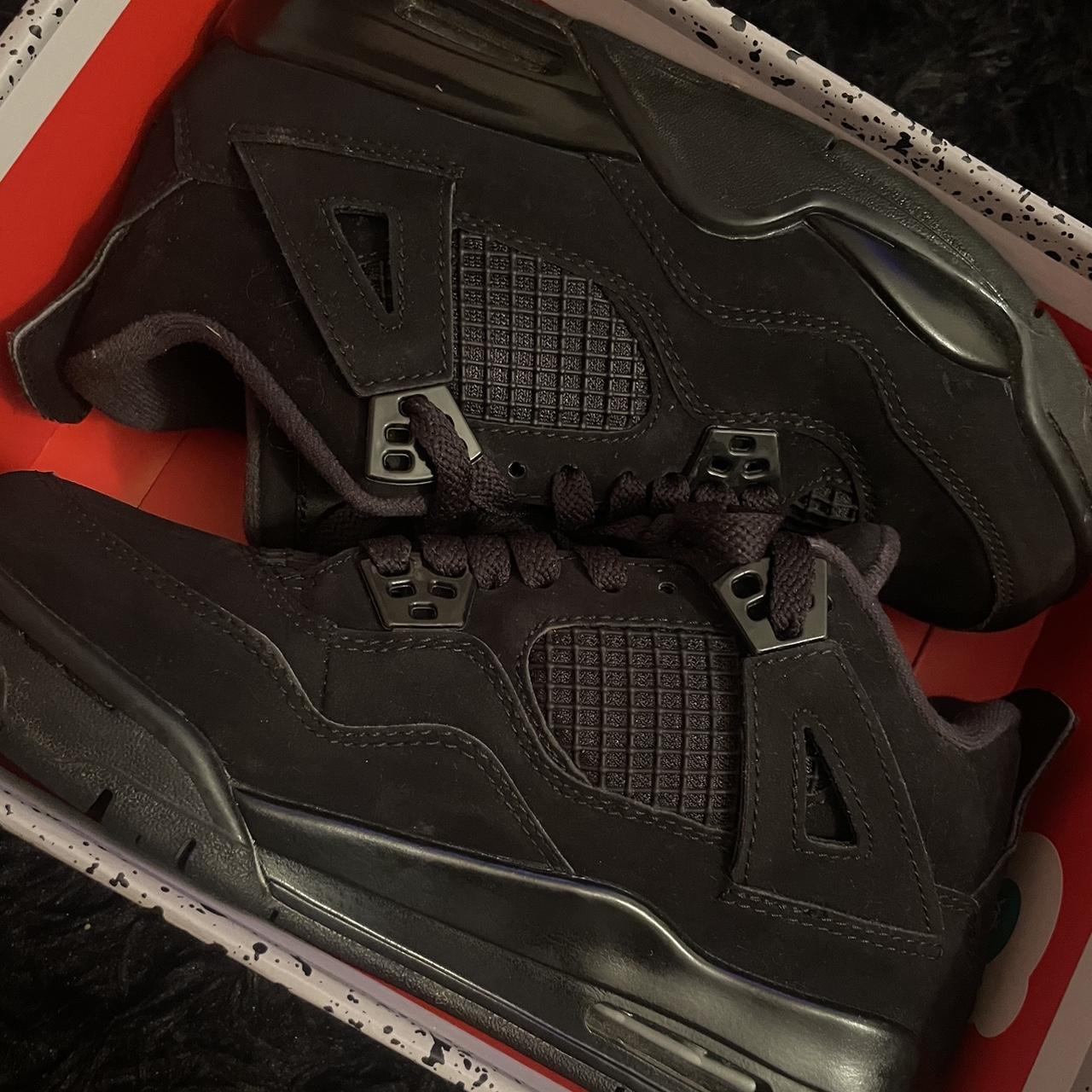 womens full black black jordans