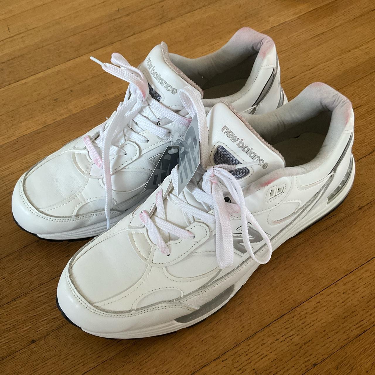 mens all white new balance