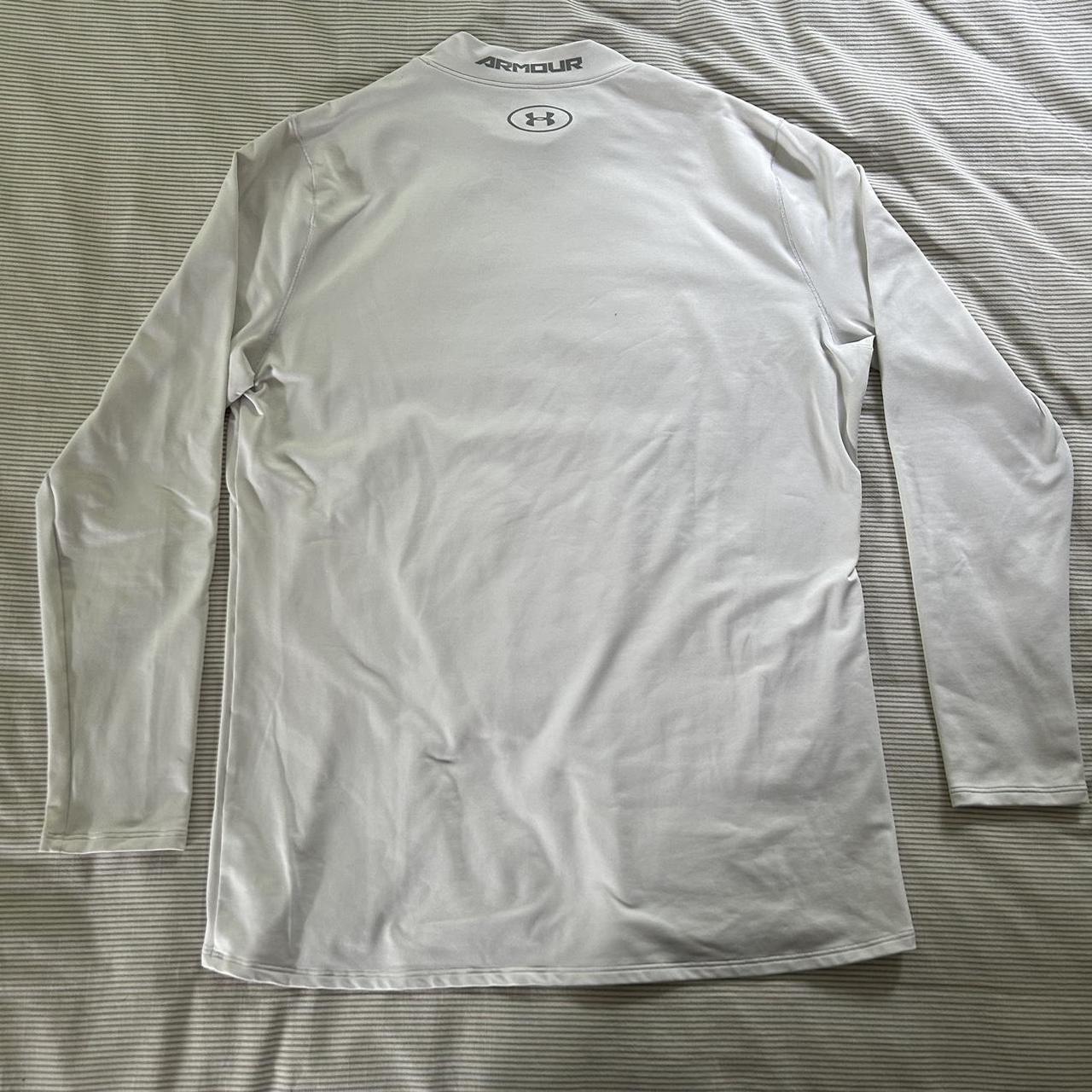 Mens XLT white under armour long sleeve base layer Depop
