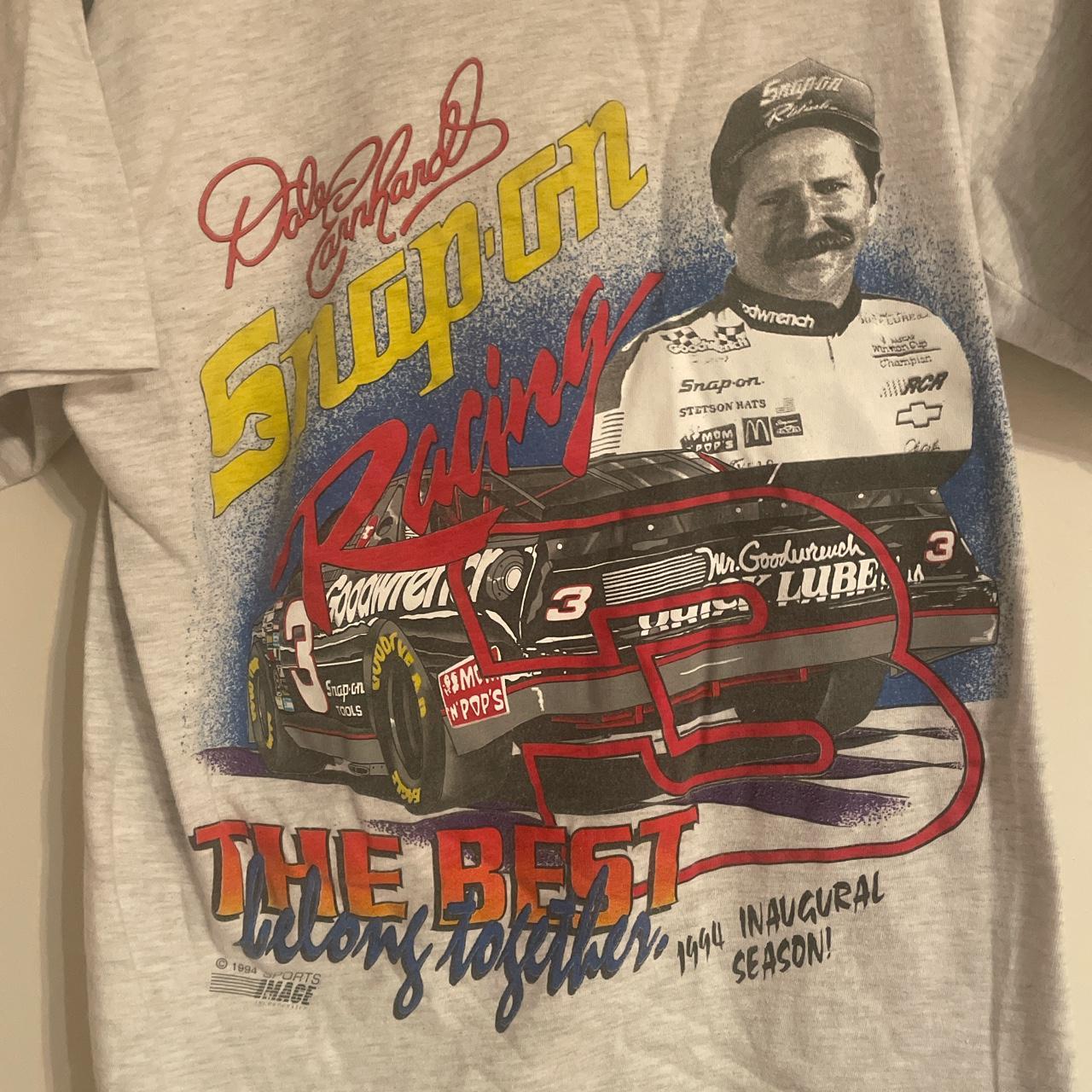 Vintage 1994 snap on nascar shirt single stitched... - Depop