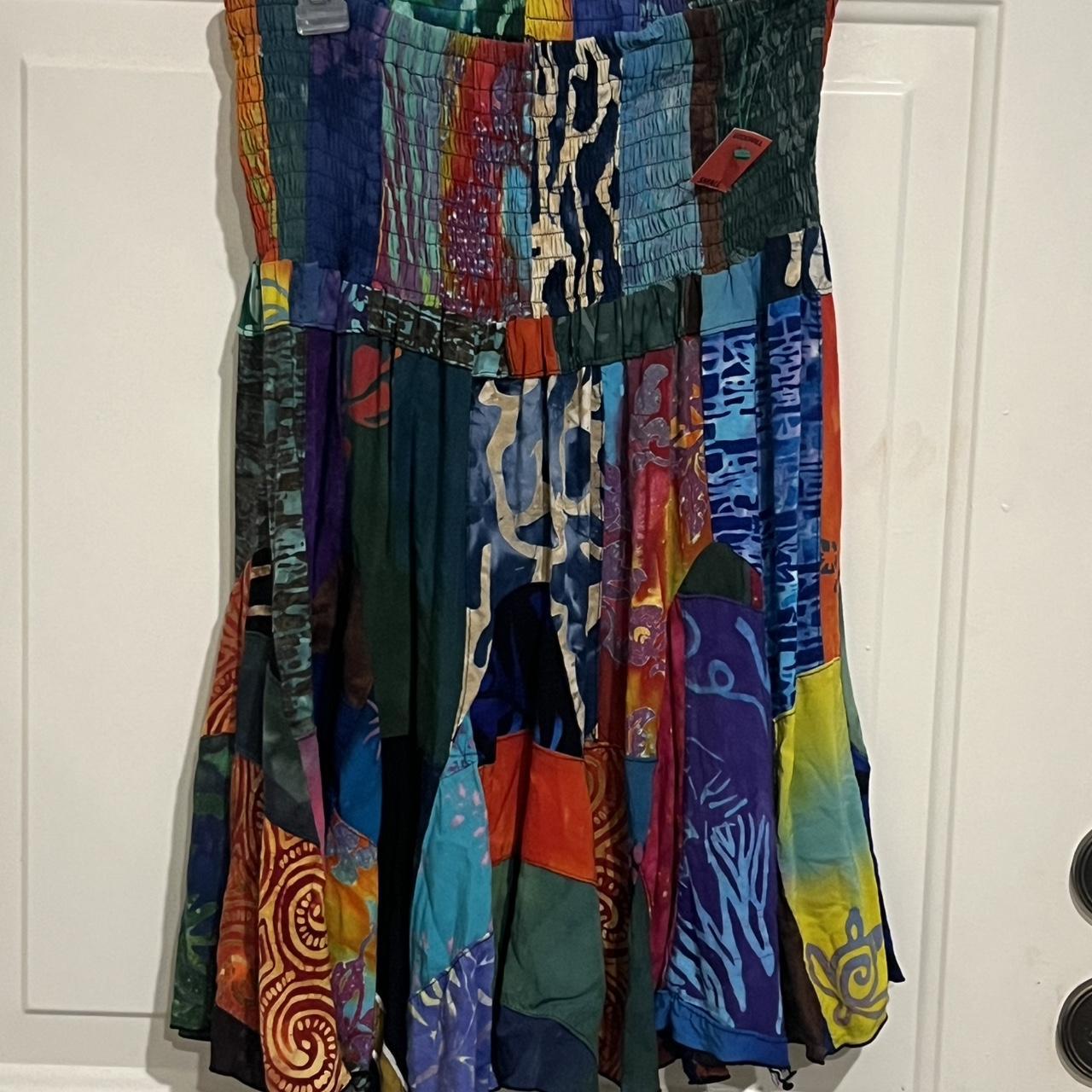 Women's Skirt - Multi – Multicoloured patchwork m… - image 2