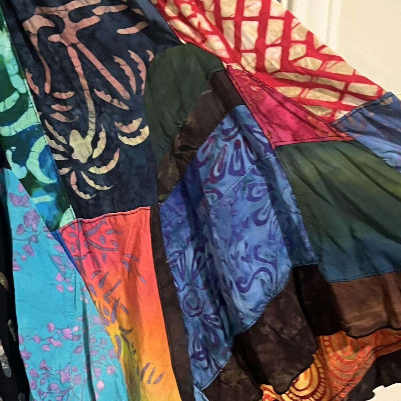 Women's Skirt - Multi – Multicoloured patchwork m… - image 4