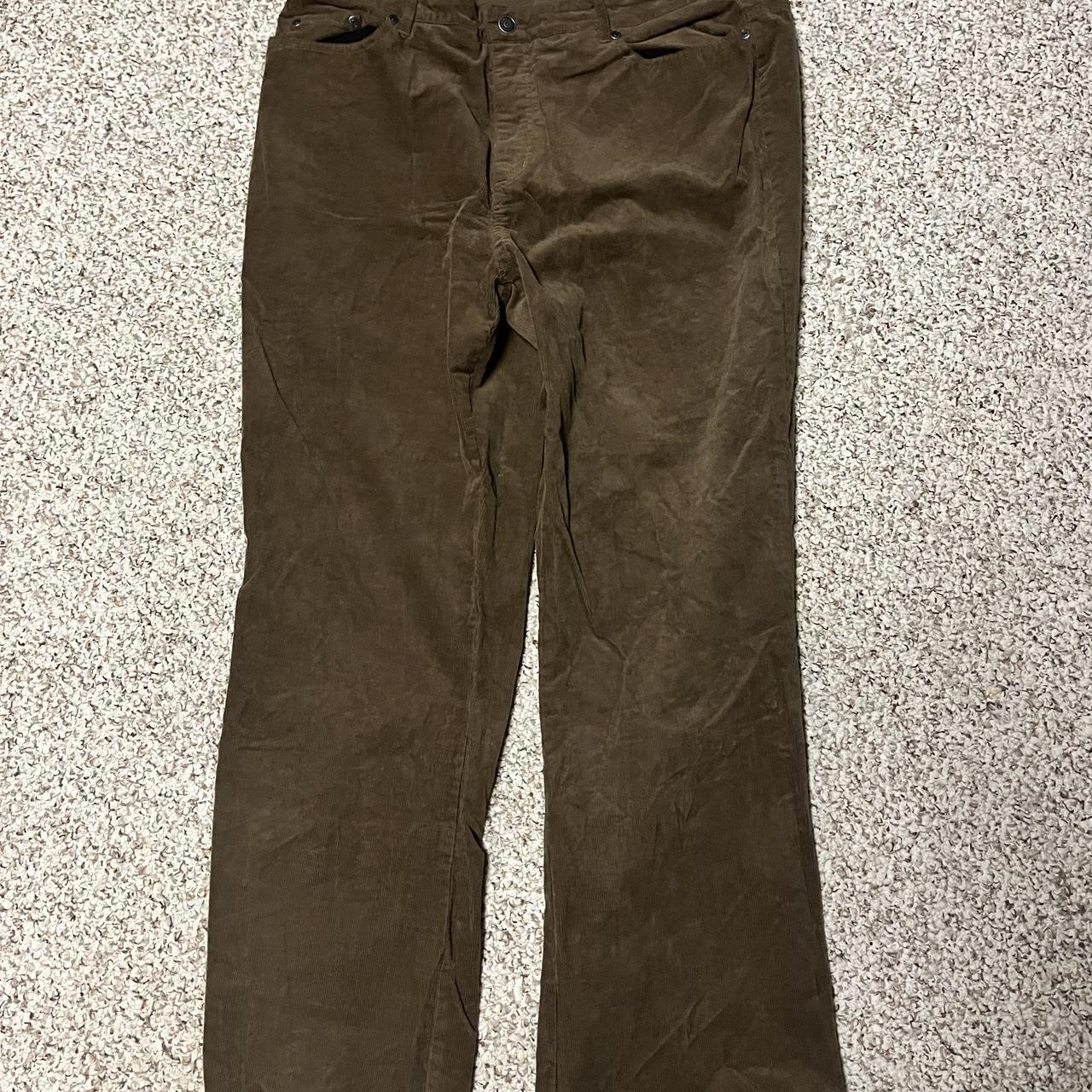 Brown Corduroy Women’s Pants Size 18 Baggy Able to... - Depop