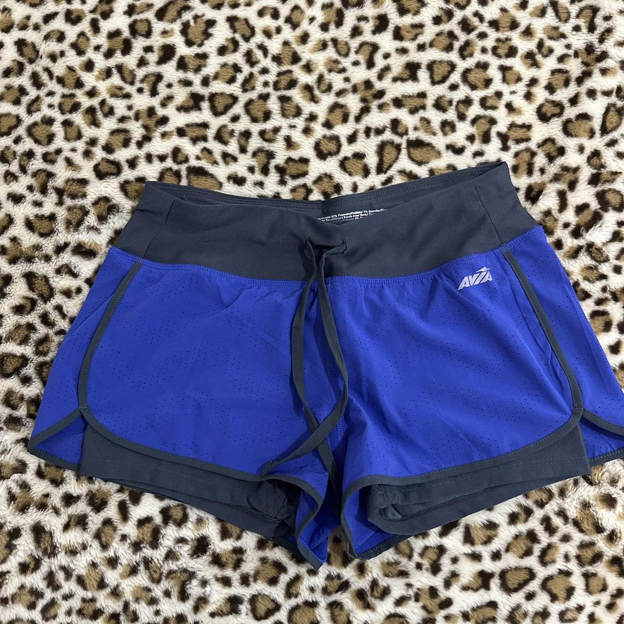 Activewear Shorts Avia Women's Shorts Blue And Navy Athletic