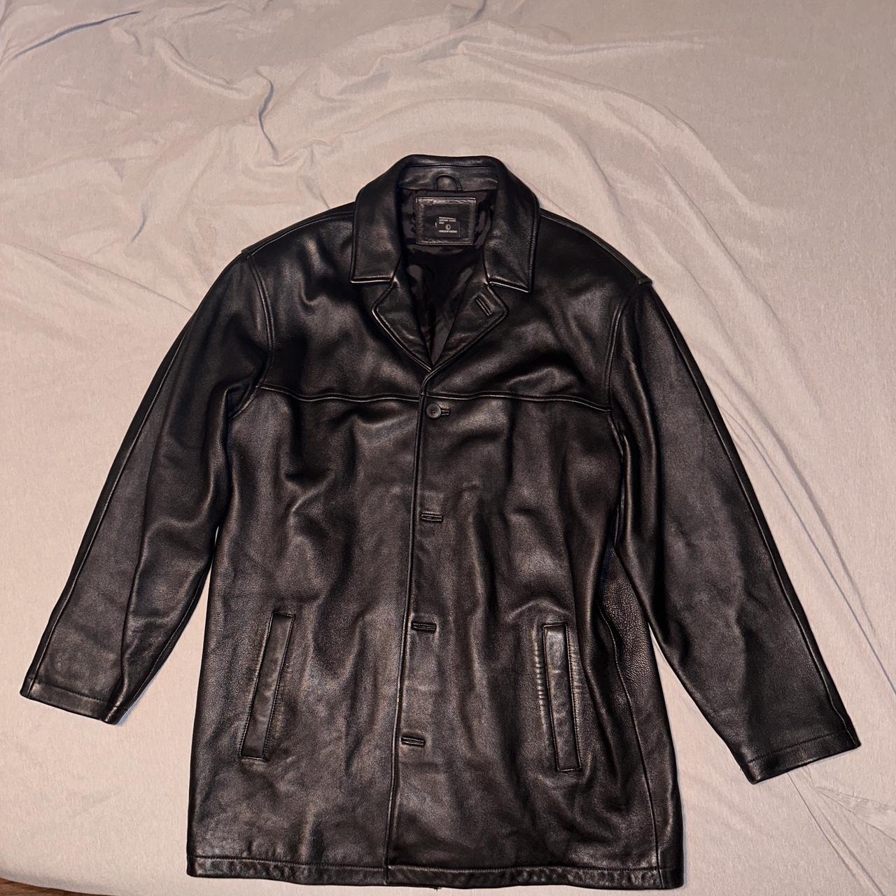 Mossimo leather jacket mens best sale