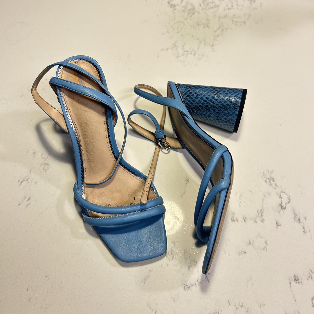 Sam Edelman Women's Blue Sandals | Depop