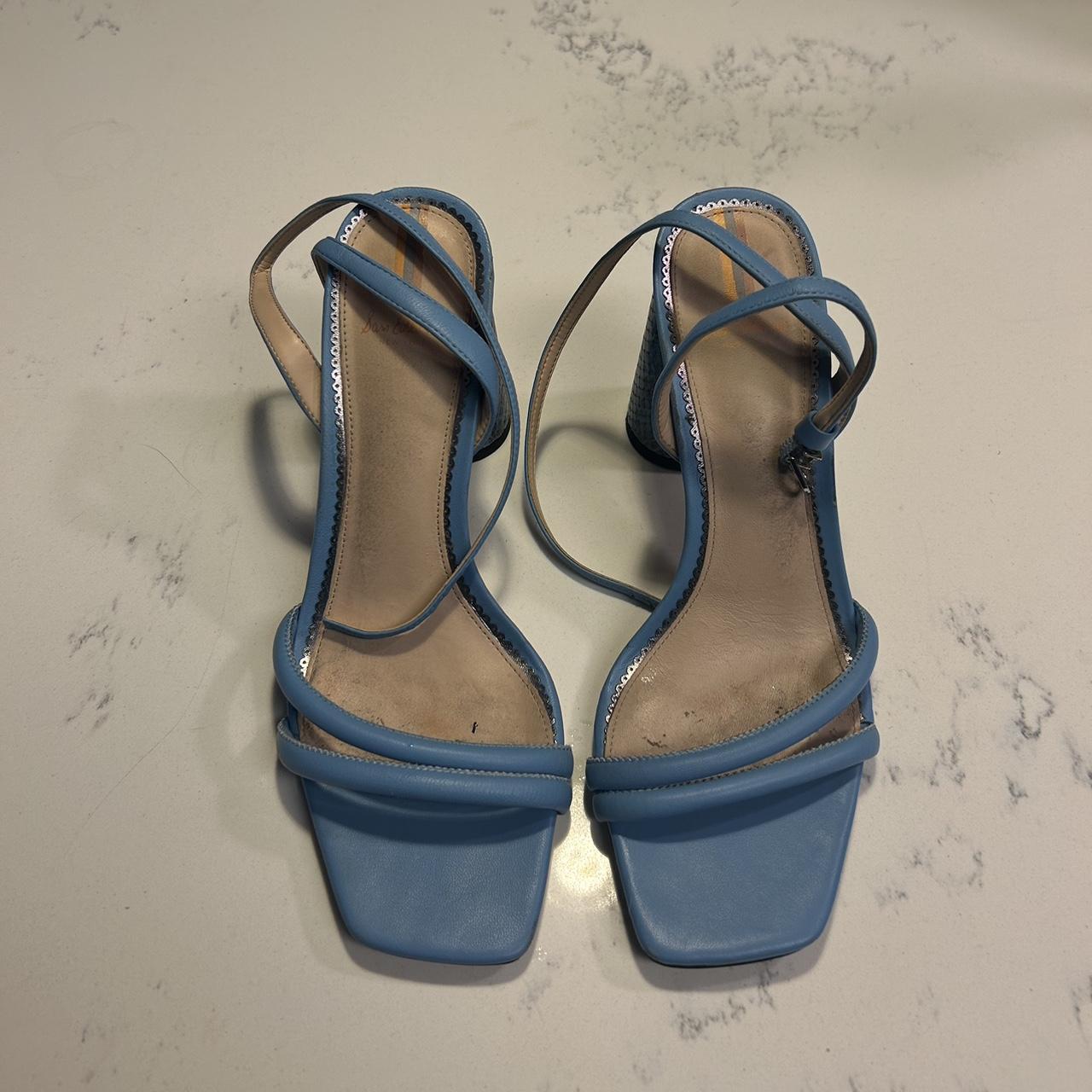 Sam Edelman Women's Blue Sandals | Depop