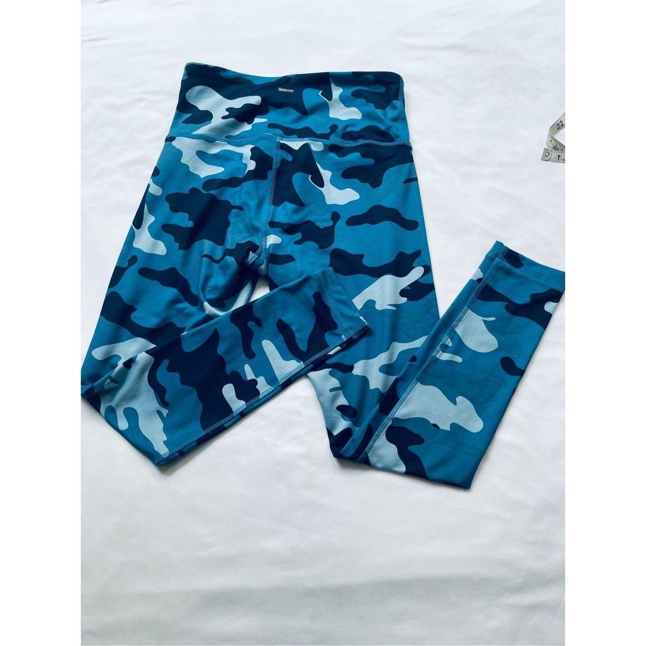 Turquoise and light blue Camo Mondetta Performance + - Depop