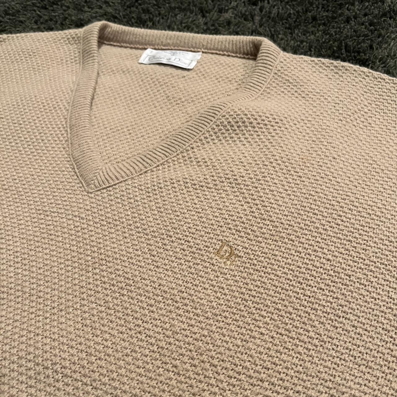 Christian Dior Men's Cream Jumper | Depop