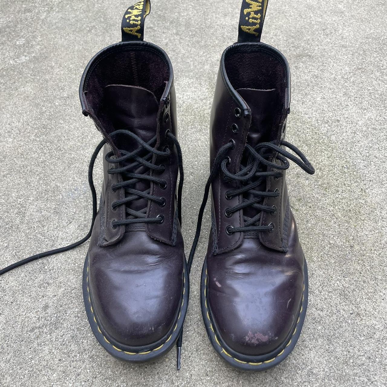 Purple Magenta Brownish Doc Martens size 8.5