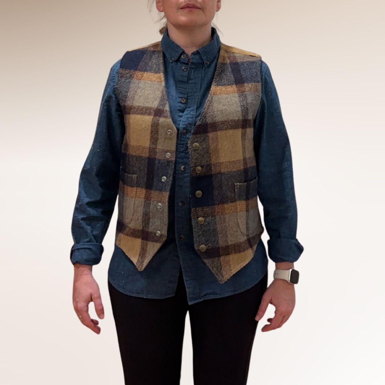 Lee Men's Vest - Multi/Tan - M – 70s Lee vest wit… - image 2