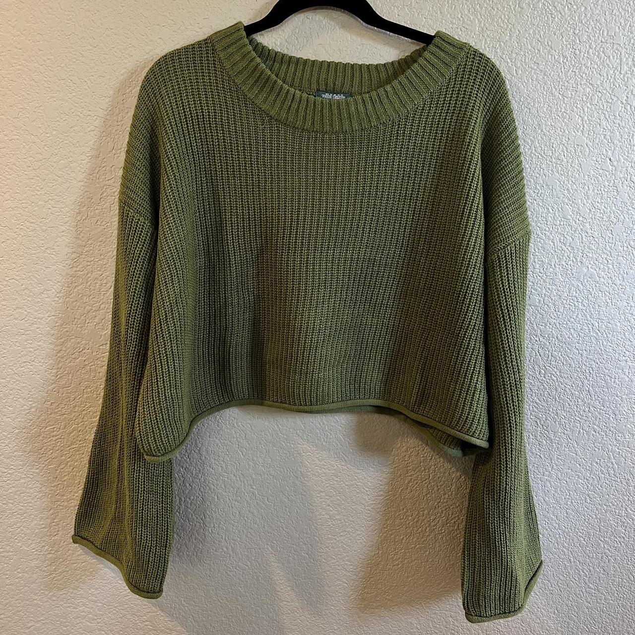 Wild Fable Women's Green Jumper | Depop