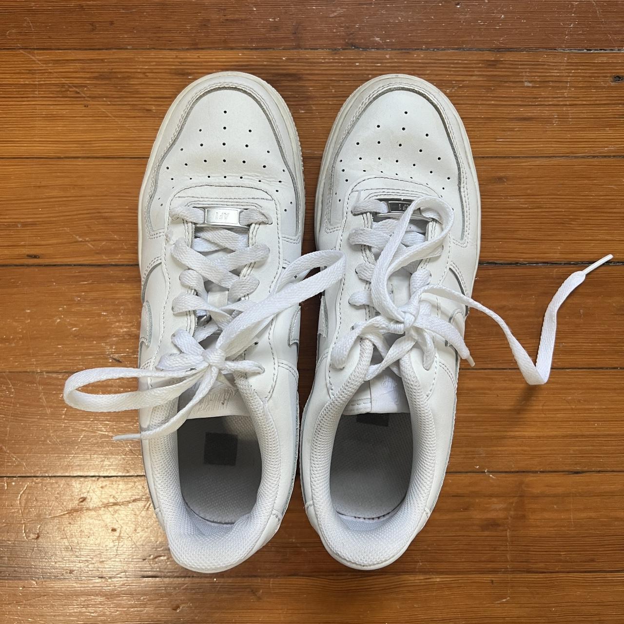 ladies white nike air force trainers