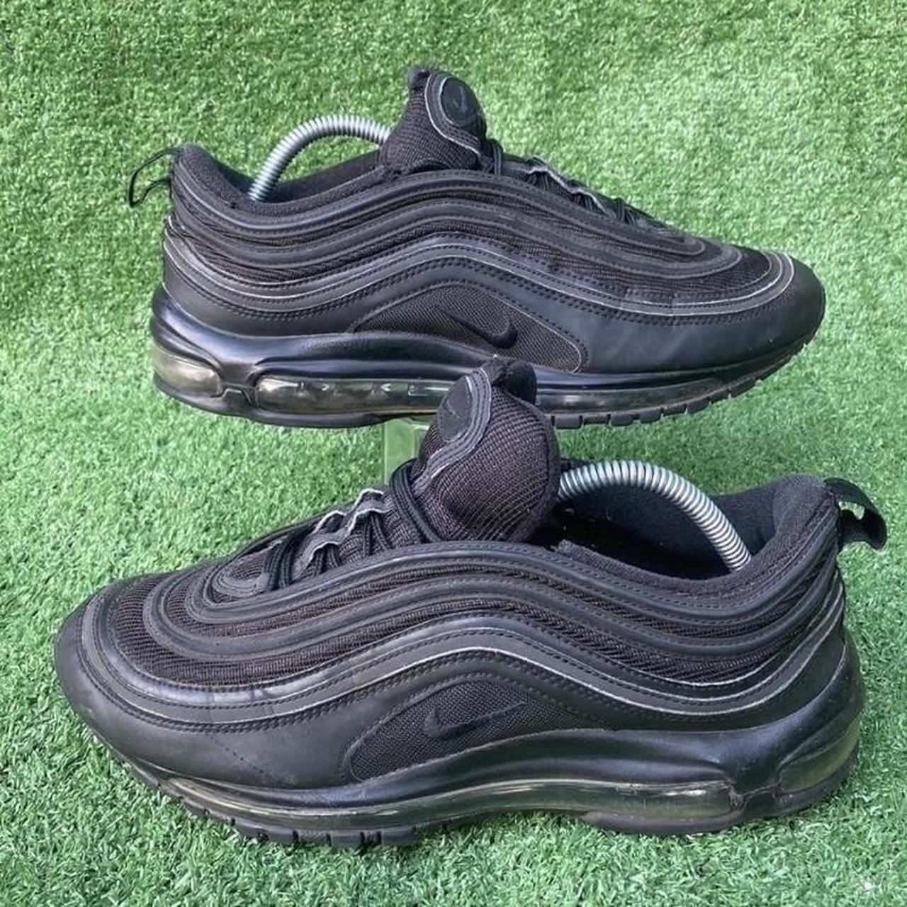 Nike triple black 97’s Size: UK9 Condition: Used... - Depop