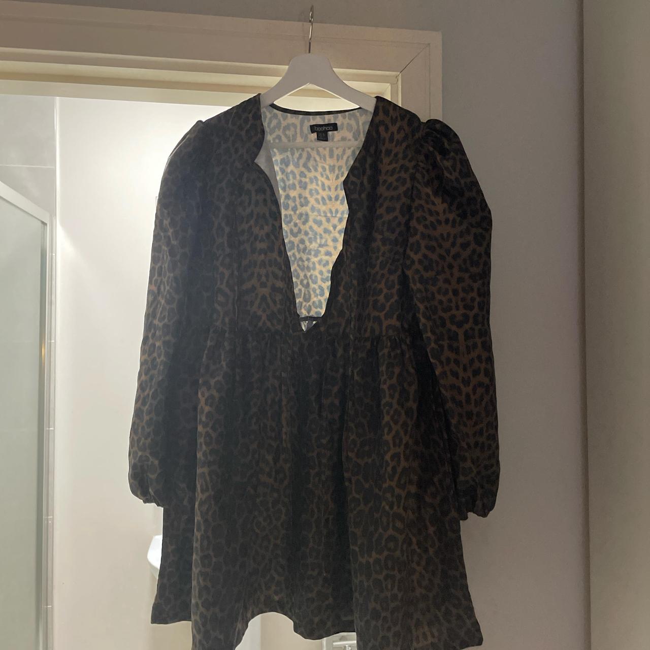 boohoo leopard print dress