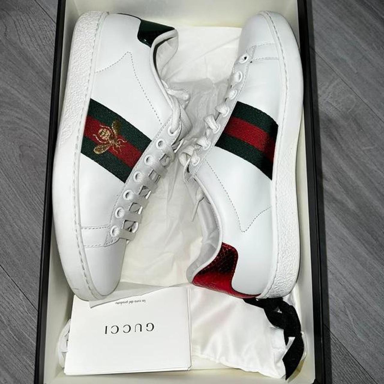 Gucci Women's White Trainers | Depop