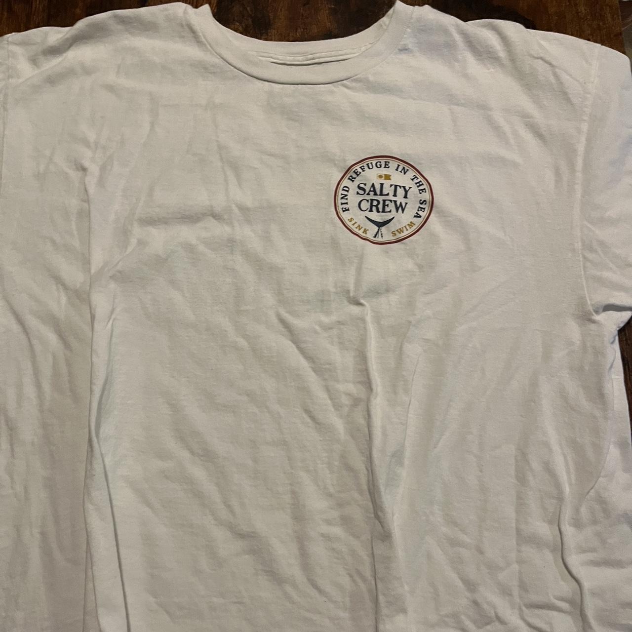 Salty crew t shirt White Xl - Depop