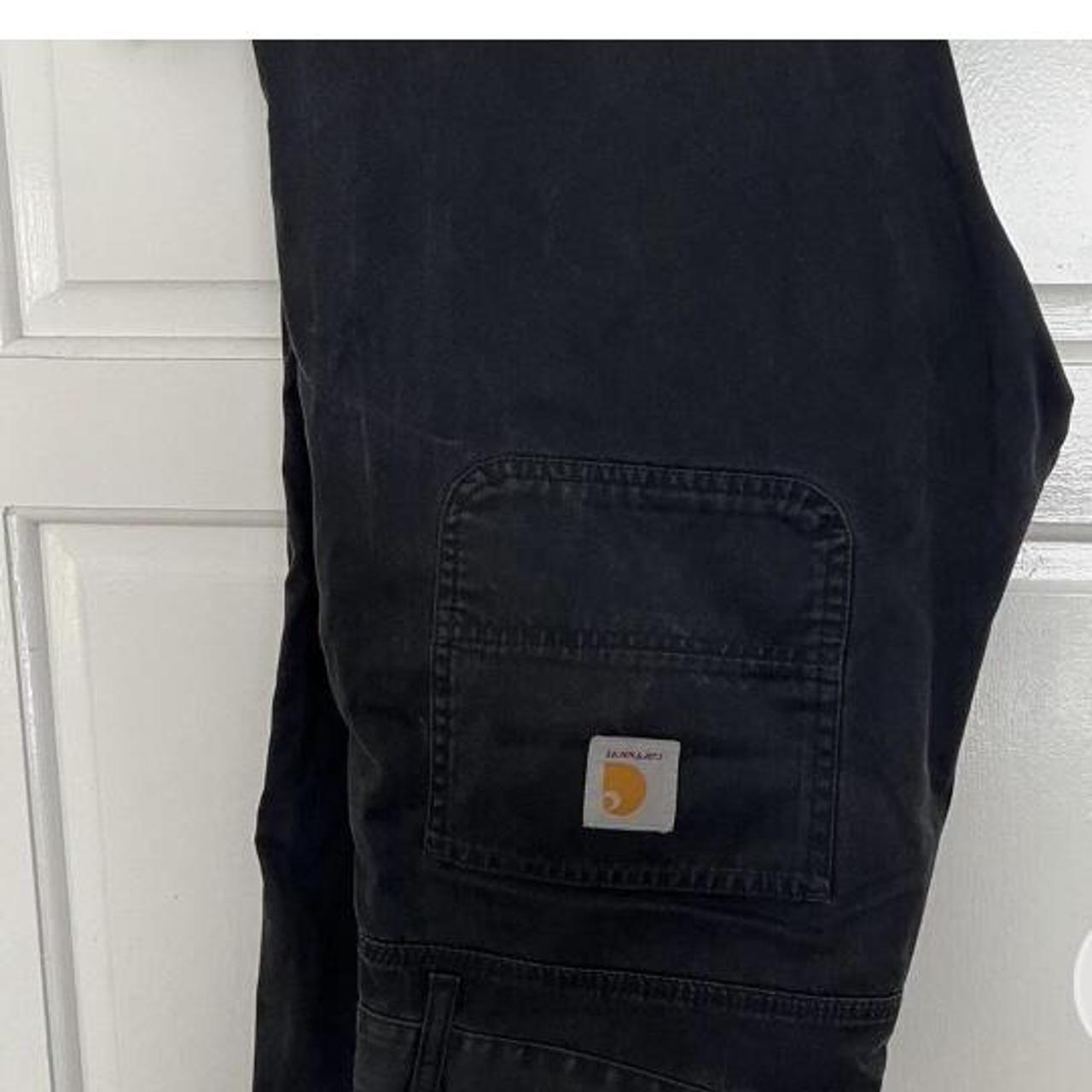 Carhart black baggy jeans Buy through Depop PayPal... - Depop