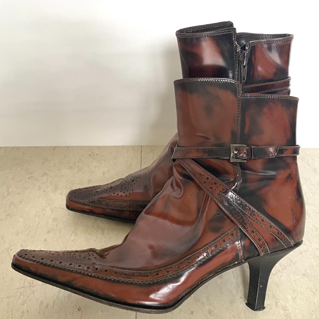 patent leather duck boots