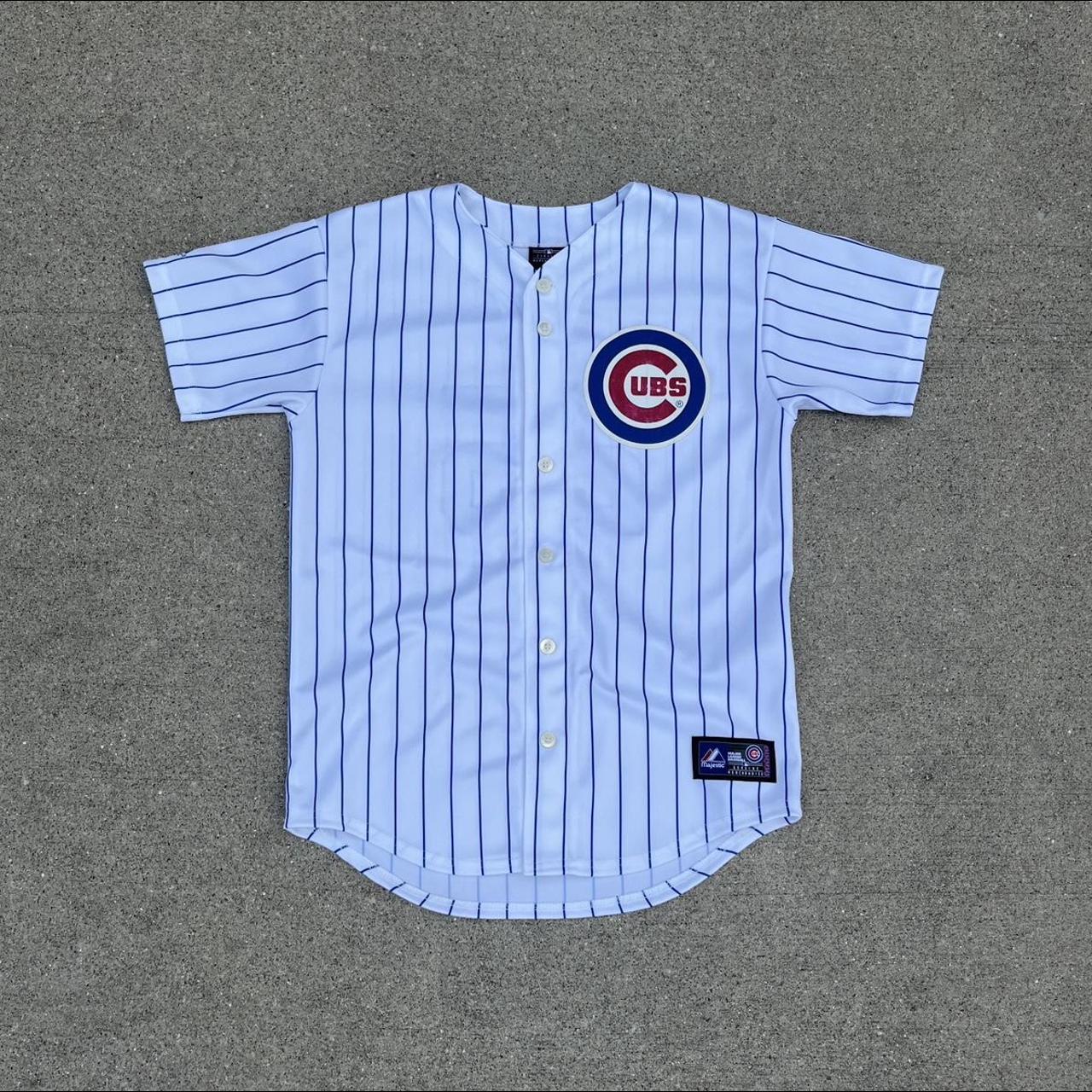Vintage Chicago Cubs Jersey Lee 25 Pinstripes MLB - Depop