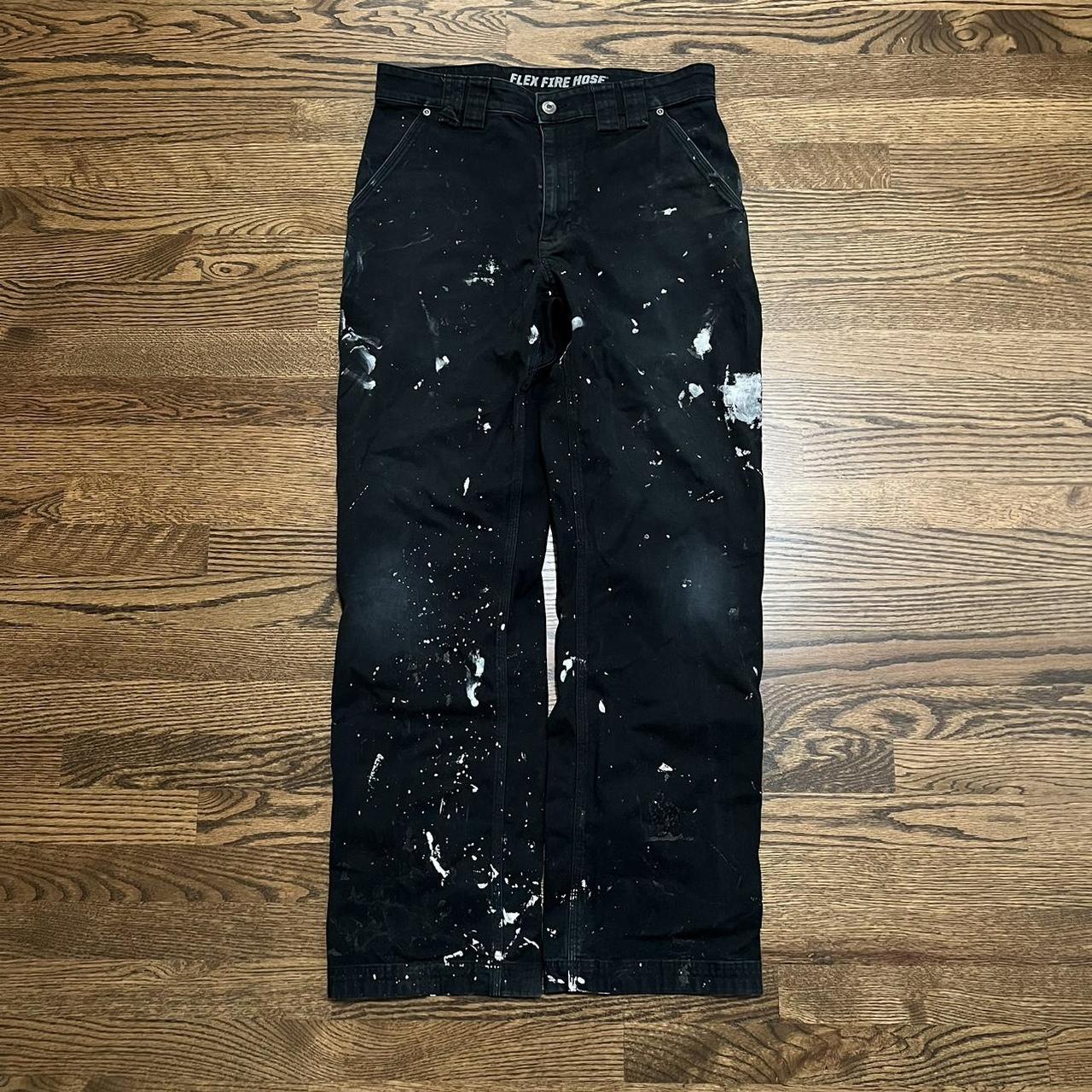 Duluth Trading Company Men's Black and White Jeans