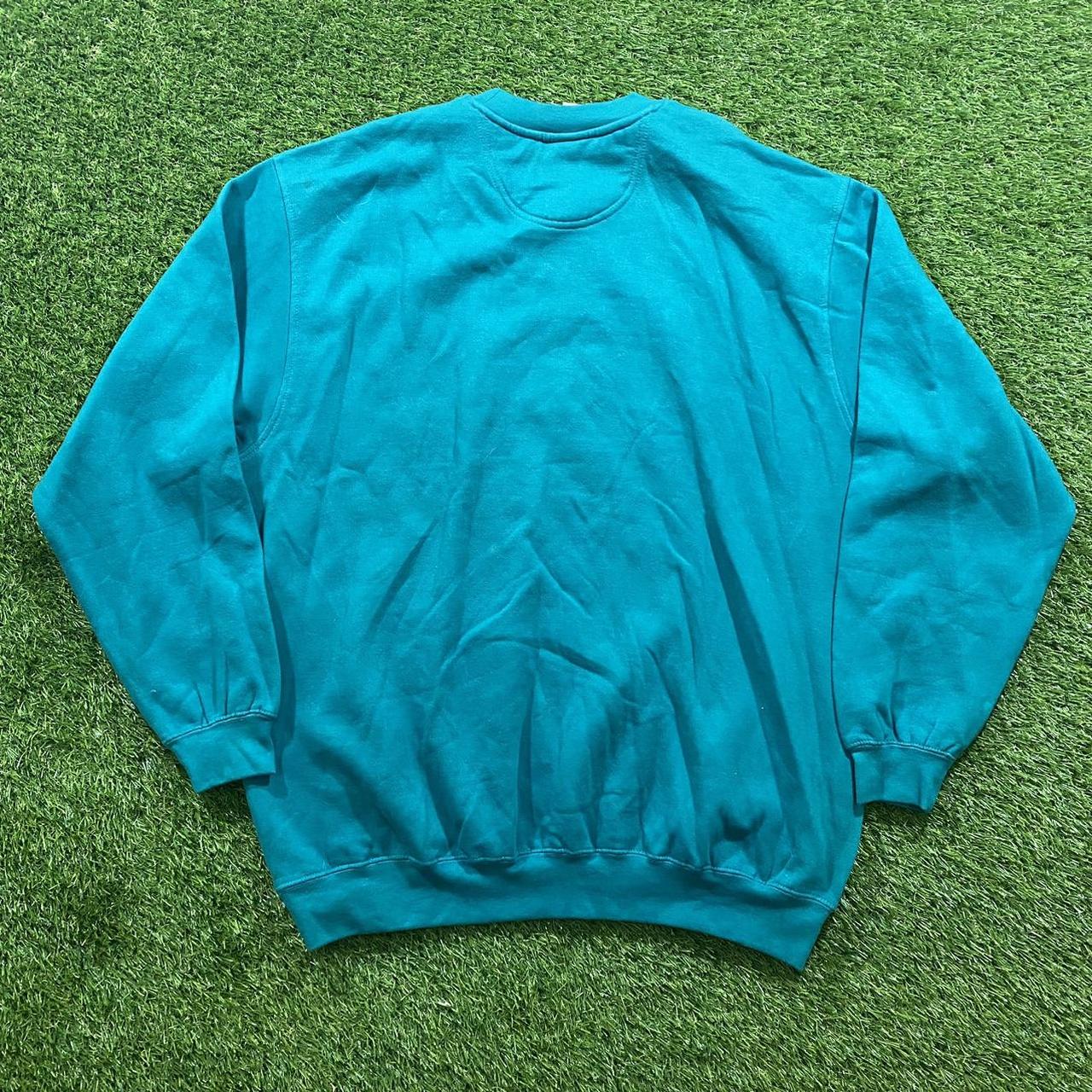 Vintge Miami dolphins sweatshirt // 90s 80s Grey - Depop